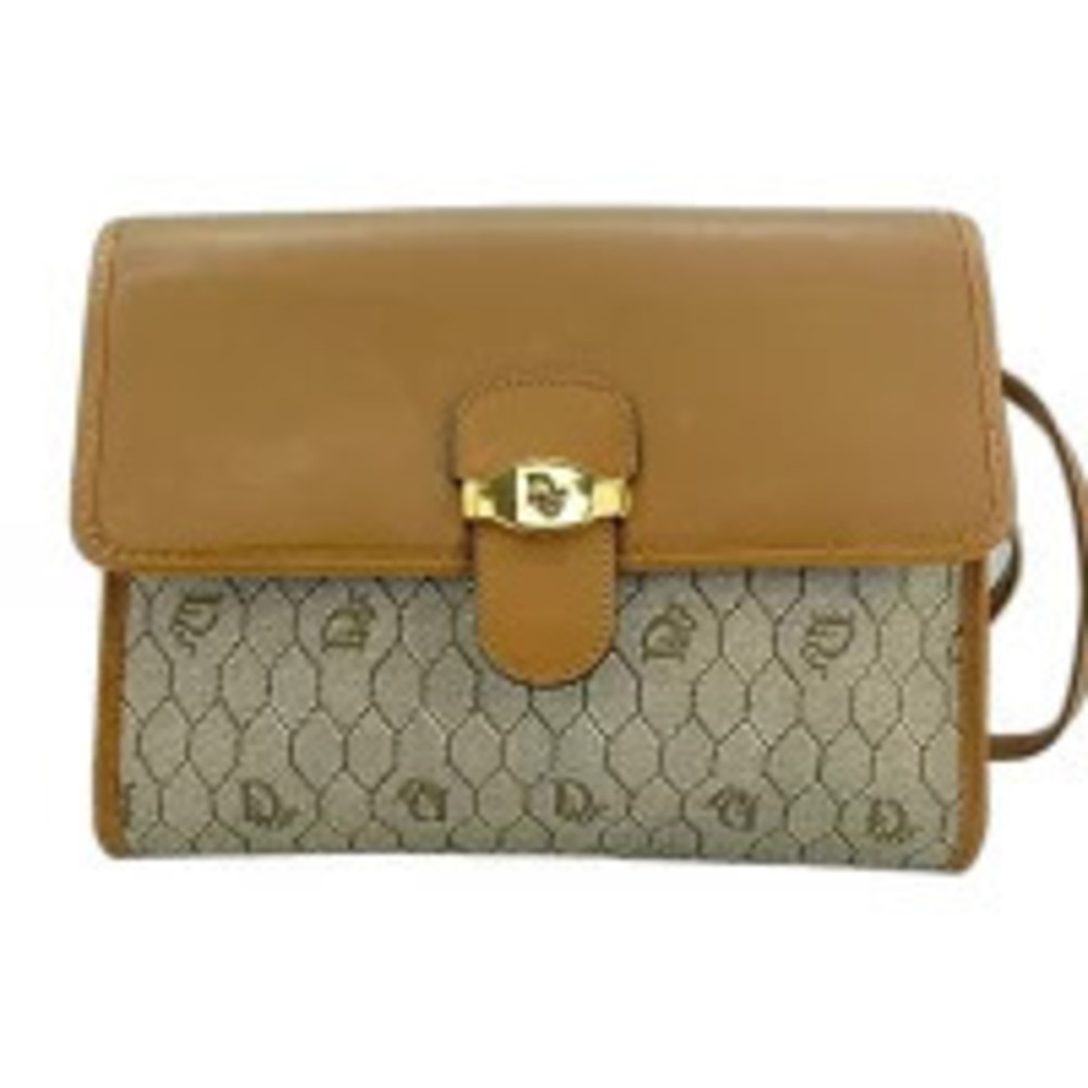 Christian Dior Trotter Shoulder Bag Beige Cream